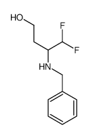 3-(benzylamino)-4,4-difluorobutan-1-ol Structure