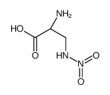 (2S)-2-amino-3-nitramidopropanoic acid Structure