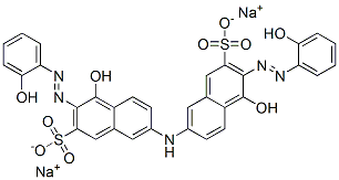 7,7'-Iminobis[4-hydroxy-3-[(2-hydroxyphenyl)azo]-2-naphthalenesulfonic acid]disodium salt structure