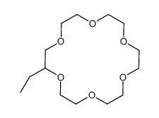 2-ethyl-1,4,7,10,13,16-hexaoxacyclooctadecane结构式