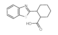 2-苯并噻唑-2-基-环己烷甲酸结构式