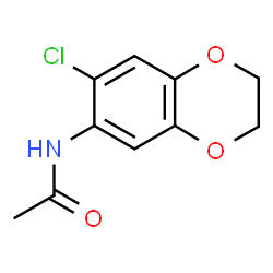 N-(7-Chloro-2,3-dihydro-1,4-benzodioxin-6-yl)acetamide Structure