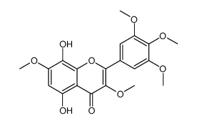 5,8-dihydroxy-3,7-dimethoxy-2-(3,4,5-trimethoxy-phenyl)-chromen-4-one Structure