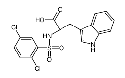 (2S)-2-[(2,5-dichlorophenyl)sulfonylamino]-3-(1H-indol-3-yl)propanoic acid Structure