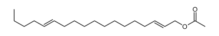 (2E,13Z)-2,13-Octadecadien-1-ol, acetate Structure