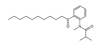 N-(2-(decylsulfinyl)phenyl)-N-methylisobutyramide结构式