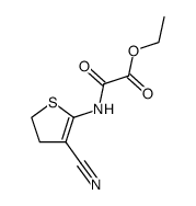 ethyl N-(3-cyano-4,5-dihydro-2-thienyl)oxamate Structure