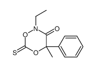 2-ethyl-4-methyl-4-phenyl-6-sulfanylidene-1,5,2-dioxazinan-3-one Structure