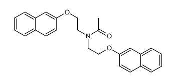 N,N-bis(2-naphthalen-2-yloxyethyl)acetamide结构式