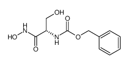 (S)-Nα-(benzyloxycarbonyl)serine hydroxamic acid Structure