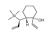 (1R,2R)-2-((R)-1-(trimethylsilyl)allyl)-1-vinylcyclohexan-1-ol结构式