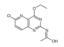 N-(6-chloro-4-ethoxypyrido[3,2-d]pyrimidin-2-yl)acetamide结构式