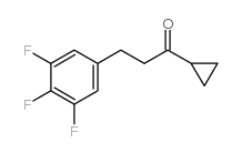 CYCLOPROPYL 2-(3,4,5-TRIFLUOROPHENYL)ETHYL KETONE structure