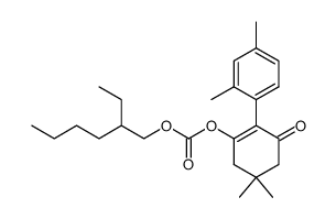 [2-ethylhexyl][2-(2'4'-dimethylphenyl)-3-oxo-5,5 dimethyl-1-cyclohexenyl]carbonate结构式