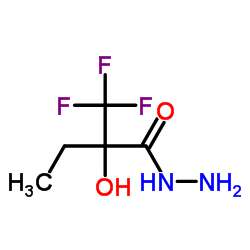 2-Hydroxy-2-(trifluoromethyl)butanehydrazide Structure