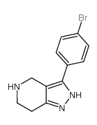 3-(4-bromophenyl)-4,5,6,7-tetrahydro-1H-pyrazolo[4,3-c]pyridine structure