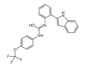 1-[2-(1H-indol-2-yl)phenyl]-3-[4-(trifluoromethoxy)phenyl]urea Structure