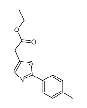 ethyl 2-[2-(4-methylphenyl)-1,3-thiazol-5-yl]acetate结构式