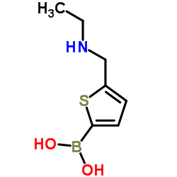 {5-[(Ethylamino)methyl]-2-thienyl}boronic acid Structure