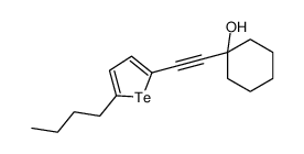 1-[2-(5-butyltellurophen-2-yl)ethynyl]cyclohexan-1-ol结构式