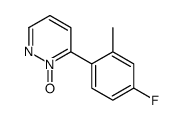 6-(4-fluoro-2-methylphenyl)-1-oxidopyridazin-1-ium Structure