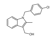 [1-(4-CHLORO-BENZYL)-2-METHYL-1H-INDOL-3-YL]-METHANOL结构式