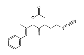 acetic acid 1-[1-(3-azido-propyl)-vinyl]-2-methyl-3-phenyl-allyl ester Structure