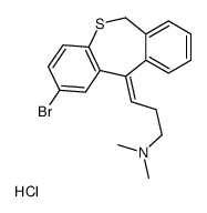 [(3Z)-3-(2-bromo-6H-benzo[c][1]benzothiepin-11-ylidene)propyl]-dimethylazanium,chloride Structure