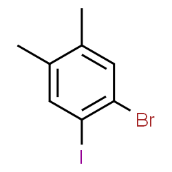 1-Bromo-4,5-dimethyl-2-iodobenzene结构式