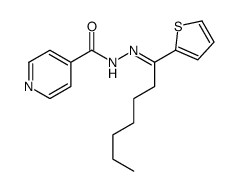 N-[(E)-1-thiophen-2-ylheptylideneamino]pyridine-4-carboxamide Structure