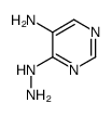 4-Hydrazino-5-pyrimidinamine Structure