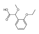 α-Methoxy-<2-aethoxyphenyl>-essigsaeure结构式