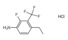 4-ethyl-2-fluoro-3-trifluoromethylaniline hydrochloride结构式