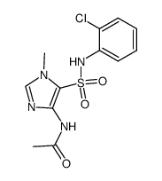 5-acetylamino-3-methyl-3H-imidazole-4-sulfonic acid 2-chloro-anilide结构式