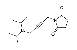 1-(4-Diisopropylamino-but-2-ynyl)-pyrrolidine-2,5-dione结构式