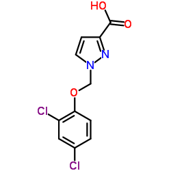 1-(2,4-DICHLORO-PHENOXYMETHYL)-1 H-PYRAZOLE-3-CARBOXYLIC ACID structure