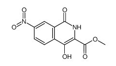 4-hydroxy-7-nitro-1-oxo-1,2-dihydro-isoquinoline-3-carboxylic acid methyl ester Structure