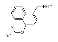 (4-ethoxynaphthalen-1-yl)methylazanium,bromide Structure