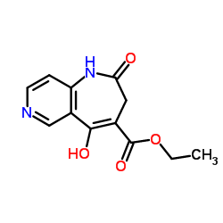 5-羟基-2-氧代-2,3-二氢-1H-吡啶并[4,3-b]氮杂卓-4-羧酸乙酯结构式
