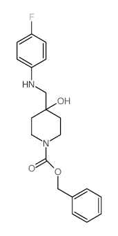 Benzyl 4-{[(4-fluorophenyl)amino]methyl}-4-hydroxypiperidine-1-carboxylate picture