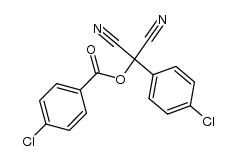 α,α-bis-cyano-4-chloro-benzyl 4-chlorobenzoate Structure