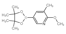 6-Methoxy-5-methylpyridine-3-boronic acid pinacol ester Structure