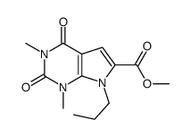 Methyl 1,3-dimethyl-2,4-dioxo-7-propyl-2,3,4,7-tetrahydro-1H-pyrrolo[2,3-d]pyrimidine-6-carboxylate Structure