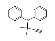 (1,1-Dimethyl-2-propinyl)diphenlyphosphan Structure