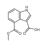 4-(methoxycarbonyl)-1H-indole-3-carboxylic acid Structure