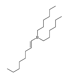 dihexyl(oct-1-enyl)borane Structure