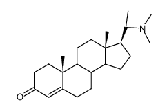 3-Oxo-20-dimethylamino-4-pregnen Structure