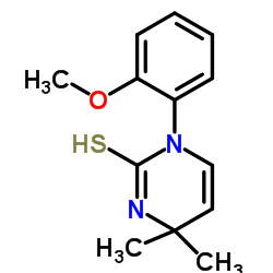 1-(2-Methoxyphenyl)-4,4-dimethyl-3,4-dihydro-2(1H)-pyrimidinethione结构式