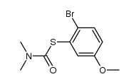 4-bromo-3-(N,N-dimethylthiocarbamoylthio)methoxybenzene结构式