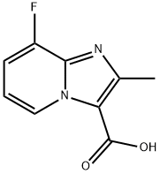 8-FLUORO-2-METHYL-IMIDAZO[1,2-A]PYRIDINE-3-CARBOXYLIC ACID Structure